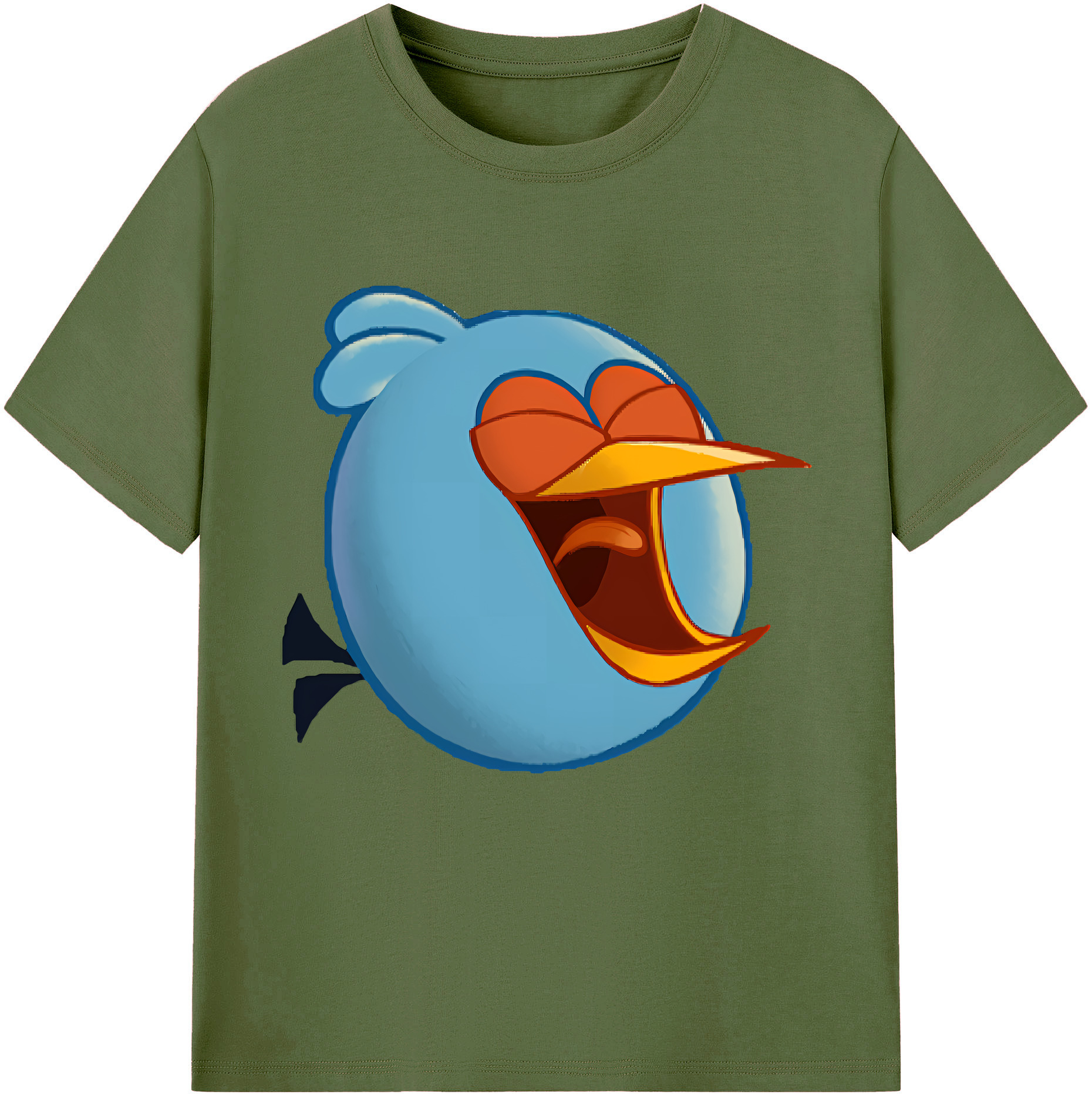 （画像用） Angry Birds アングリーバード 綿100％半袖Tシャツ（フロントプリント）